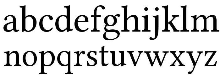 Linux Libertine Font LOWERCASE
