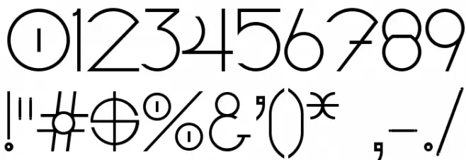 Linyat Bilog Font OTHER CHARS