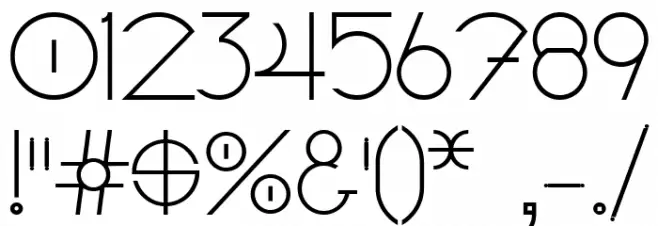 Linyat Bilog Font OTHER CHARS