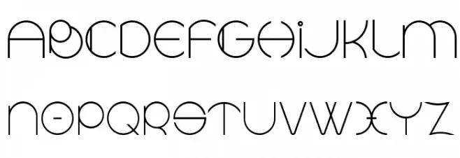 Linyat Bilog Schriftart Groß