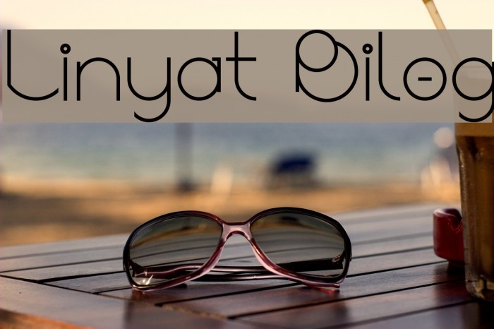 Linyat Bilog フォント examples