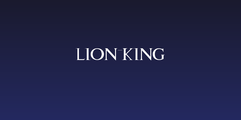 Lion kinG Social Header