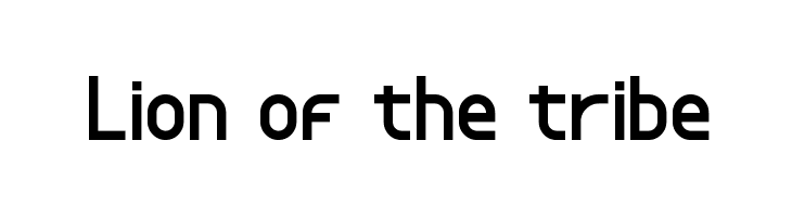 Lion of the tribe  Free Fonts Download