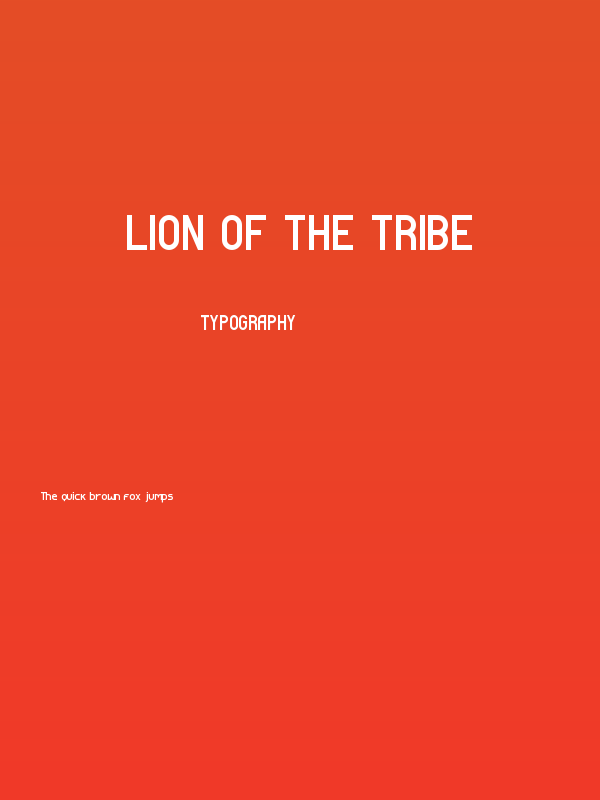 Lion of the tribe Poster