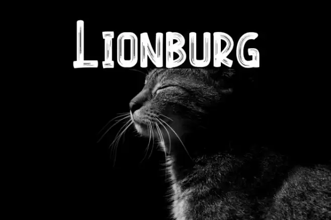 Lionburg Font examples