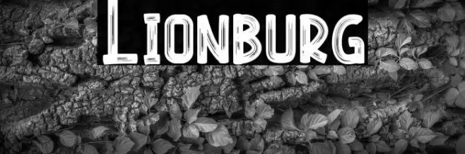 Lionburg Font examples