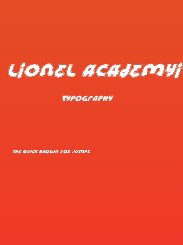 Lionel AcademyItalic Poster
