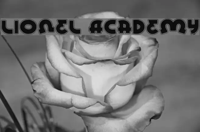 Lionel Academy Font examples