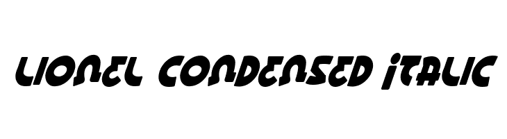 Lionel Condensed Italic  baixar fontes gratis