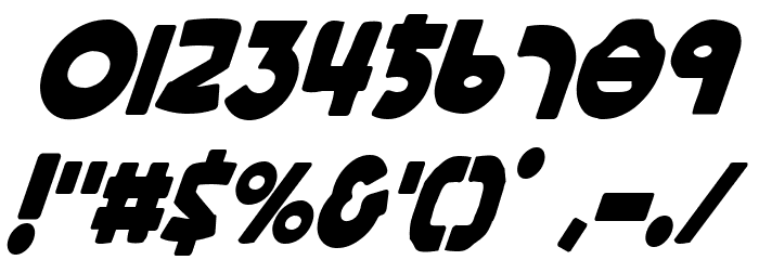 Lionel Condensed Italic Font OTHER CHARS