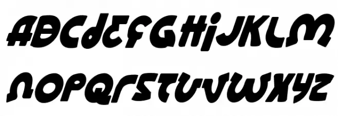 Lionel Condensed Italic フォント 大文字