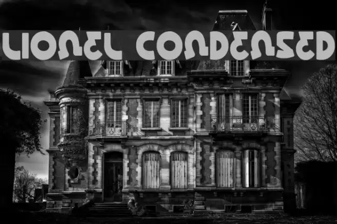 Lionel Condensed Font examples