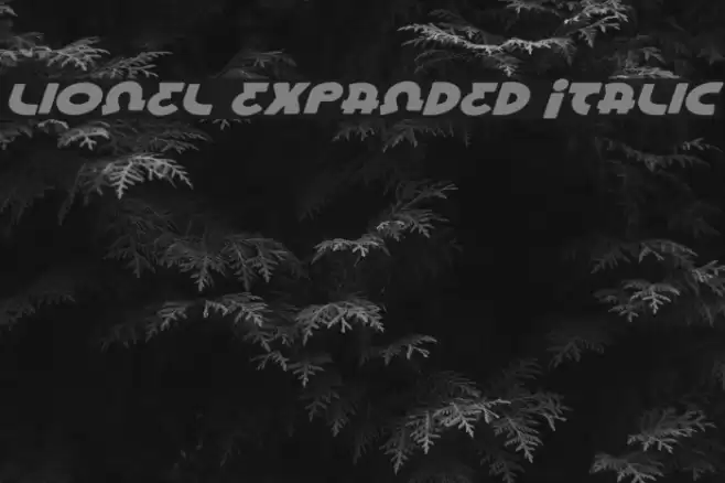 Lionel Expanded Italic Fuentes examples
