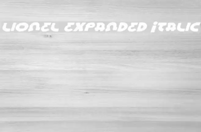 Lionel Expanded Italic Fuentes examples