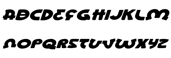 Lionel Expanded Italic Шрифта строчной