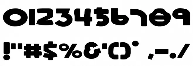 Lionel Expanded Font OTHER CHARS