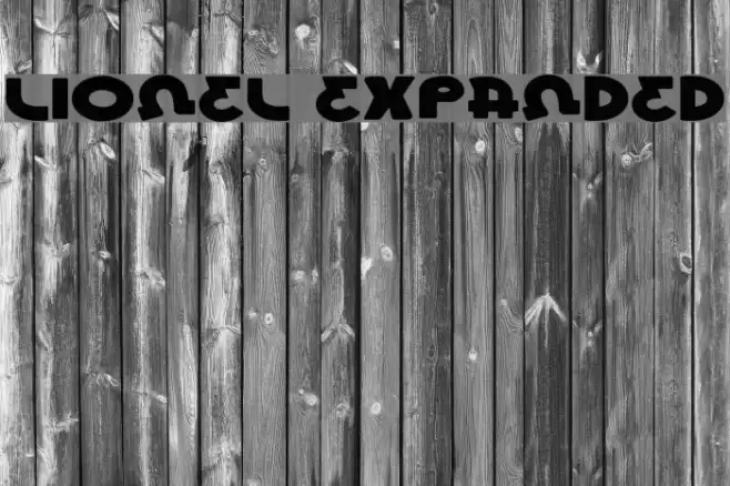 Lionel Expanded Font examples
