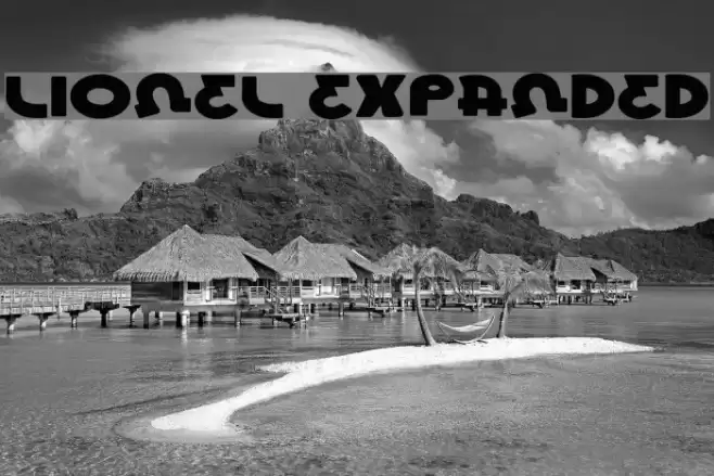 Lionel Expanded Font examples