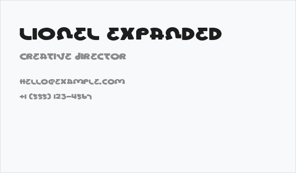 Lionel Expanded Business Card