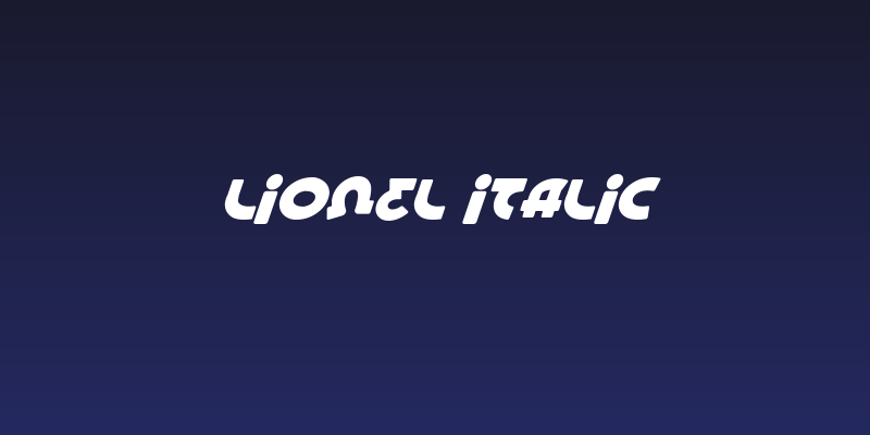 Lionel Italic Social Header