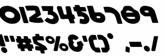 Lionel Leftalic Font OTHER CHARS