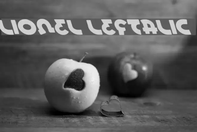 Lionel Leftalic Font examples