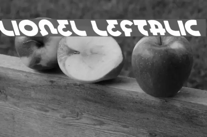 Lionel Leftalic Font examples
