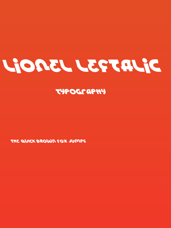 Lionel Leftalic Poster