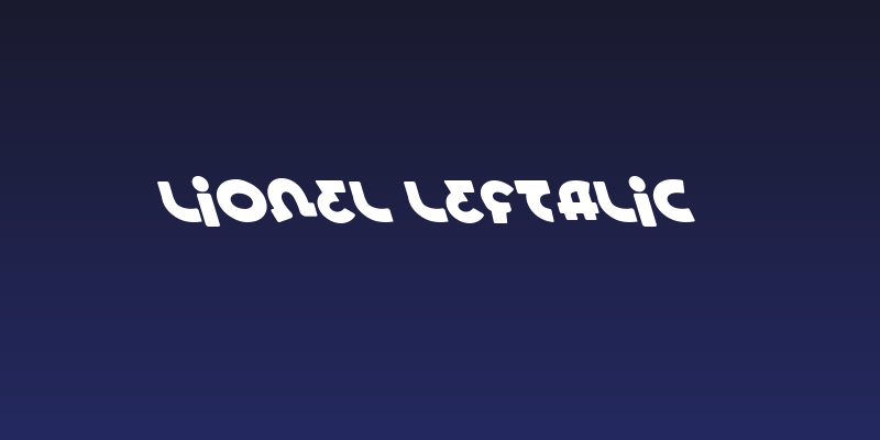 Lionel Leftalic Social Header