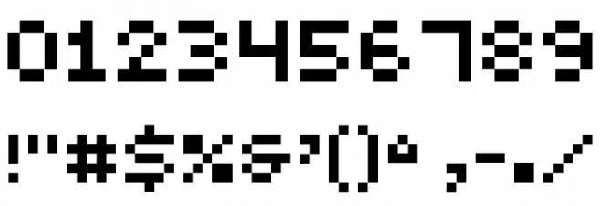 Lionel Micro NBP Font OTHER CHARS