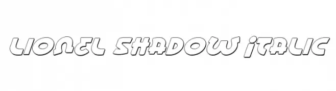 Lionel Shadow Italic  免费字体下载