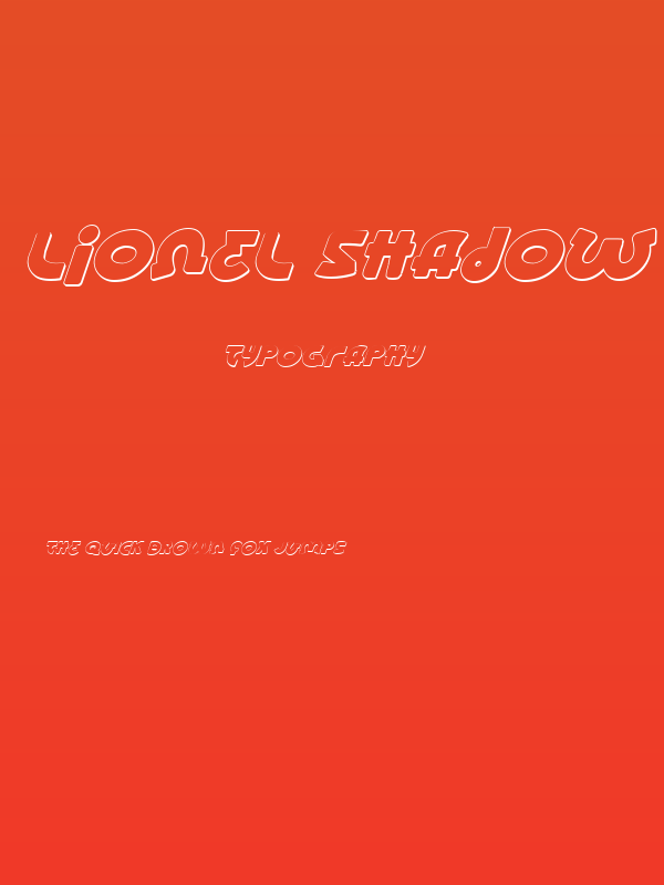 Lionel Shadow Italic Poster