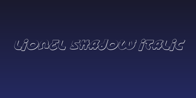 Lionel Shadow Italic Social Header