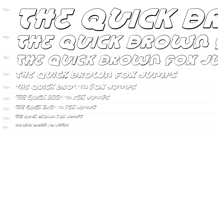 Lionel Shadow Italic Waterfall