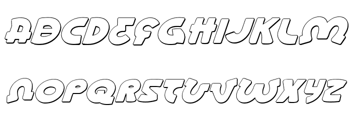 Lionel Shadow Italic Font LOWERCASE