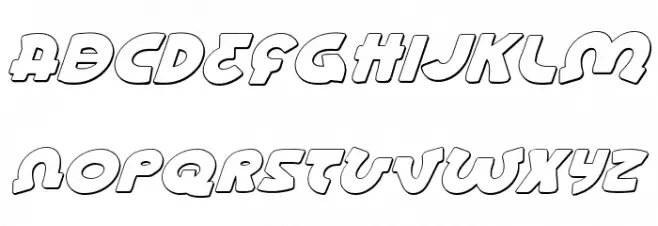 Lionel Shadow Italic Caratteri MINUSCOLO