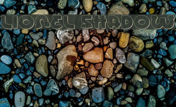 Lionel Shadow Font examples