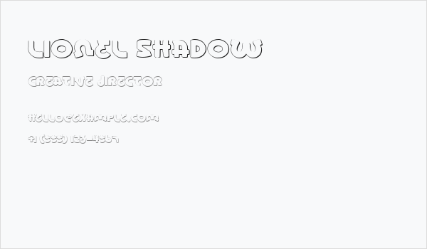 Lionel Shadow Business Card