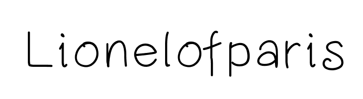 Lionelofparis  Frei Schriftart Herunterladen