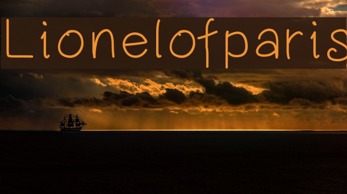 Lionelofparis Font examples