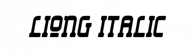 Liong-Italic  تنزيل الخطوط