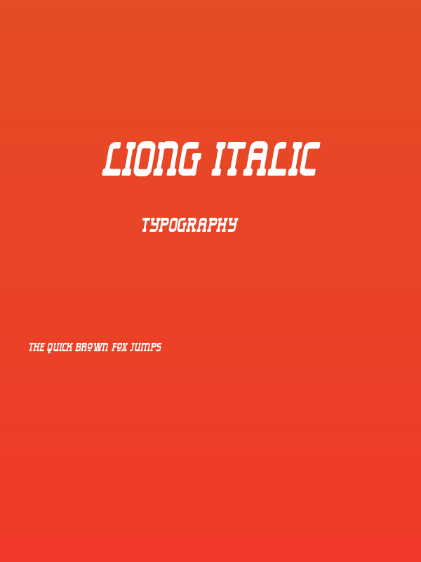 Liong-Italic Poster