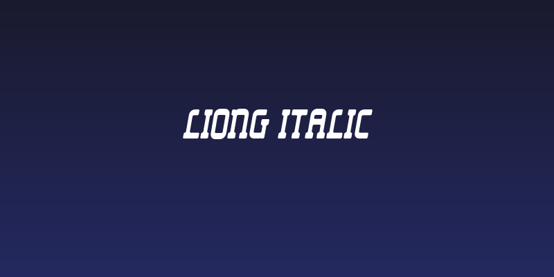 Liong-Italic Social Header