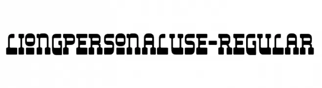 LiongPersonalUse-Regular  Fuentes Gratis Descargar
