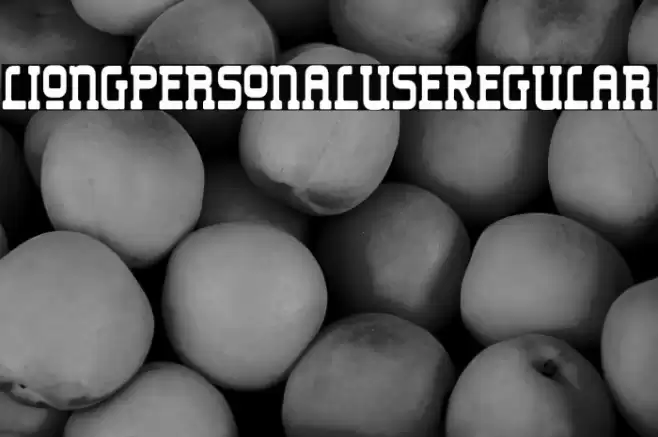 LiongPersonalUse-Regular Font examples