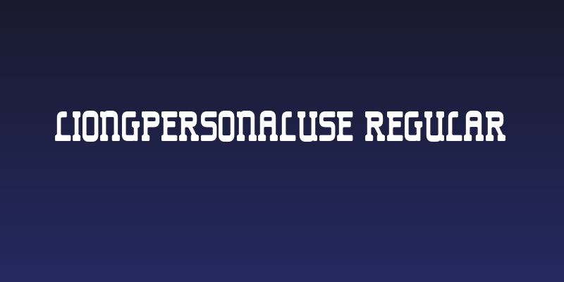 LiongPersonalUse-Regular Social Header