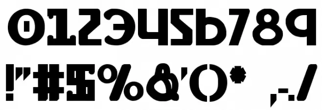 Lionheart Bold Font OTHER CHARS