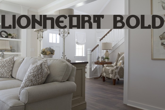 Lionheart Bold Font examples