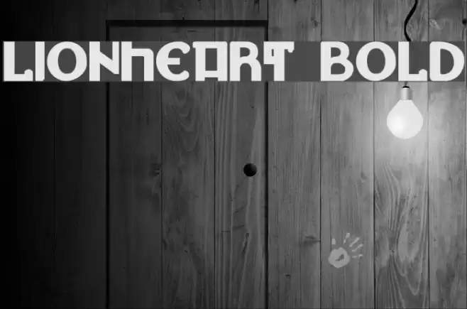 Lionheart Bold Font examples