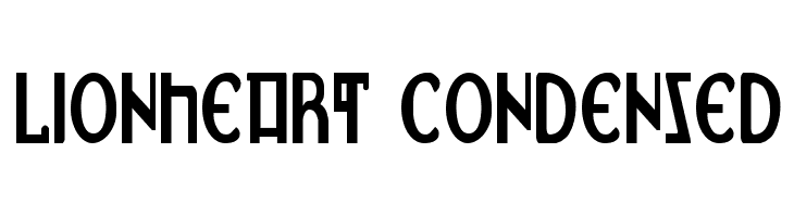 Lionheart Condensed  Скачать бесплатные шрифты